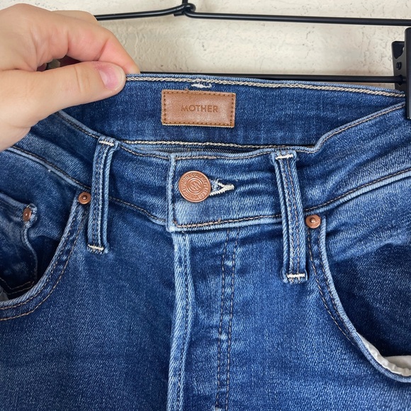 MOTHER The Tripper Ankle Fray Change Is In The Air Jeans Size 26 - Picture 7 of 13